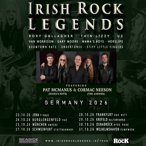 Irish Rock Legends - European Tour 2026 - Krefeld - 29.10.2026 20:00