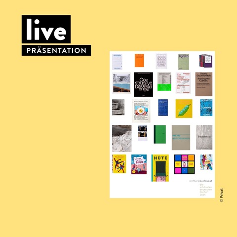 AUSSTELLUNG: Die sch�nsten deutschen B�cher 2025 - Pr�sentation - L�beck - 07.04.2026 10:00