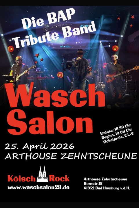 BAP Tributeband „WaschSalon“ - Bad Homburg vor der H�he - 25.04.2026 19:00