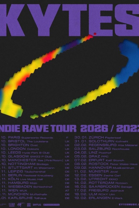 KYTES - Indie Rave Tour 2027 - Erlangen, E-Werk - Erlangen - 19.02.2027 20:00