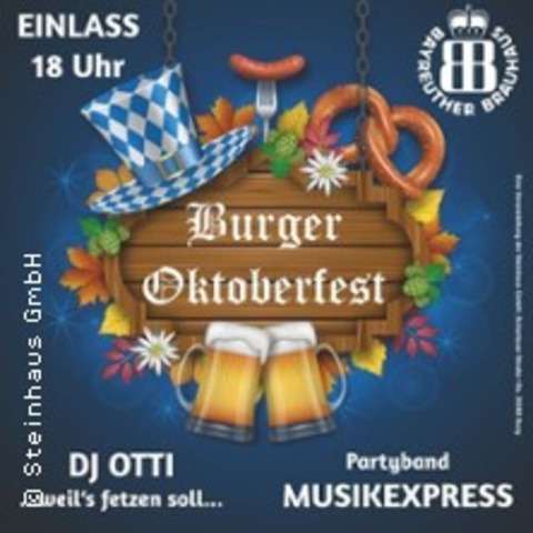 Burger Oktoberfest - BURG - 02.10.2026 18:00