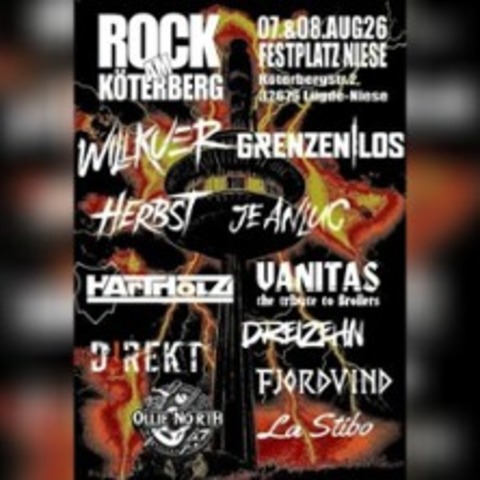 Rock am K�terberg 2026 - L�GDE-NIESE - 07.08.2026 17:00