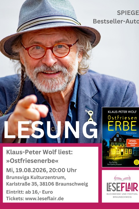 Klaus-Peter Wolf - Lesung - Braunschweig - 19.08.2026 20:00