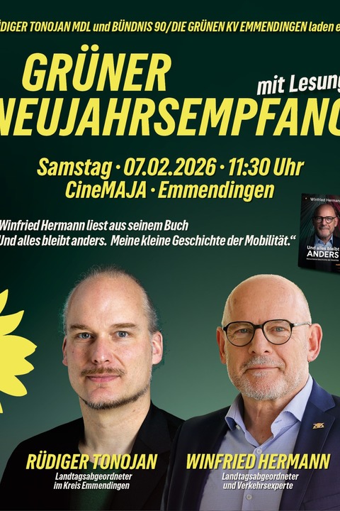Neujahrsempfang des B�ndnis 90/Die Gr�nen Emmendingen - Emmendingen - 07.02.2026 11:30