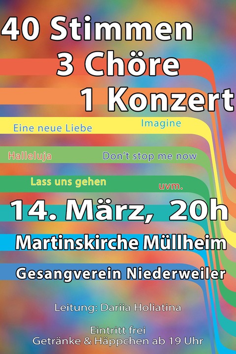 Gesangverein Niederweiler - M�llheim - 14.03.2026 19:00