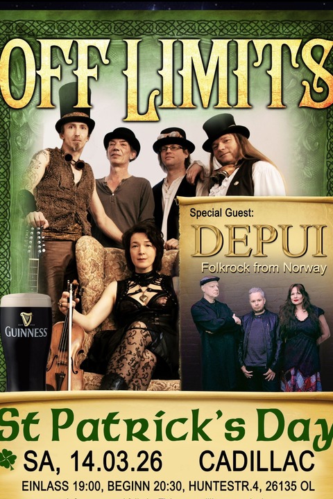 St.eam Patrick mit Off Limits & DEPUI (Norwegen) - Oldenburg - 14.03.2026 20:00