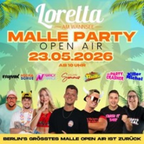 Malle Party im Loretta am Wannsee - Open Air - BERLIN - 23.05.2026 10:00
