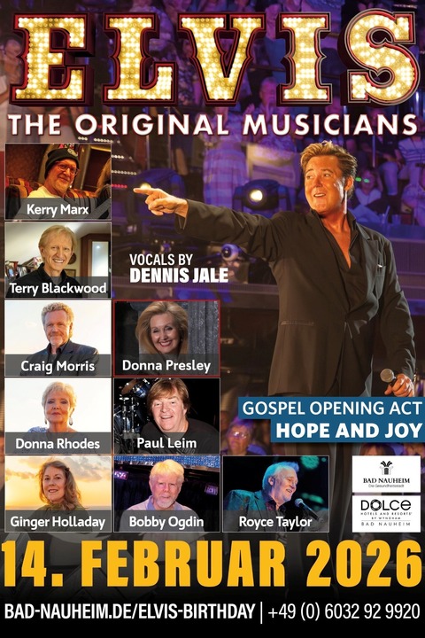 ELVIS „THE ORIGINAL MUSICIANS“ - Presley & Cash Bash - Bad Nauheim - 14.02.2026 19:00