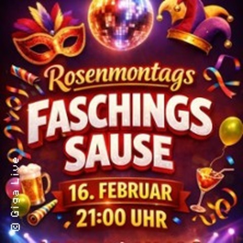 Rosenmontags Faschings Sause - BRANDENBURG AN DER HAVEL - 16.02.2026 21:00