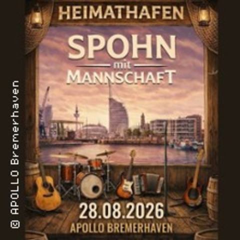 SPOHN mit Mannschaft - Heimathafen - BREMERHAVEN - 28.08.2026 20:00