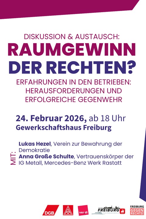 Raumgewinn der Rechten? - Freiburg - 24.02.2026 18:00