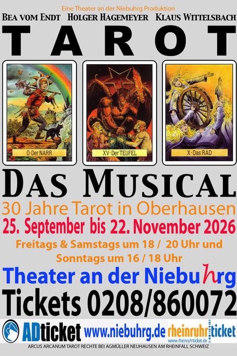 Tarot - Das Musical - Oberhausen - 26.09.2026 18:00