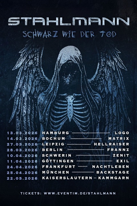 STAHLMANN - SCHWARZ WIE DER TOD TOUR 2026 - SCHWARZ WIE DER TOD TOUR 2026 - Bochum - 14.03.2026 20:00
