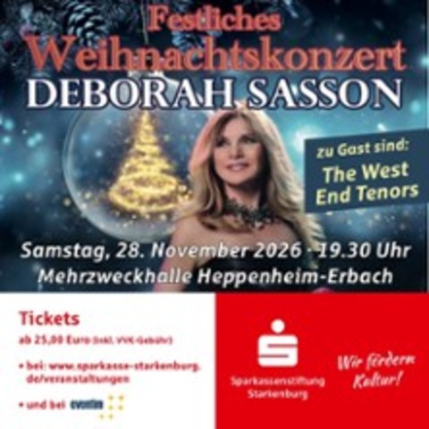 Deborah Sasson - Zu Gast sind: The West End Tenors - HEPPENHEIM - 28.11.2026 19:30