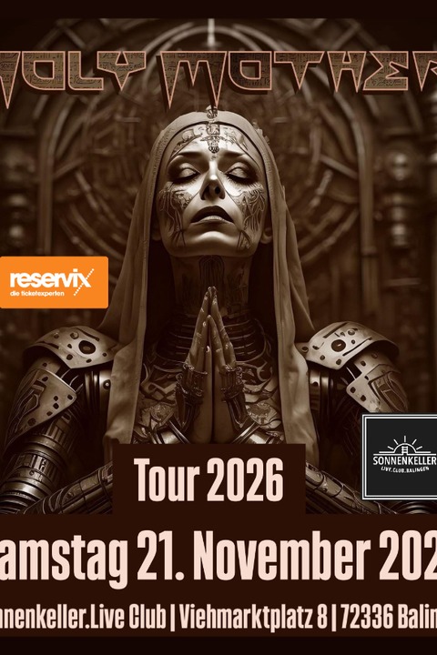 Holy Mother - Tour 2026 - Balingen - 21.11.2026 20:00