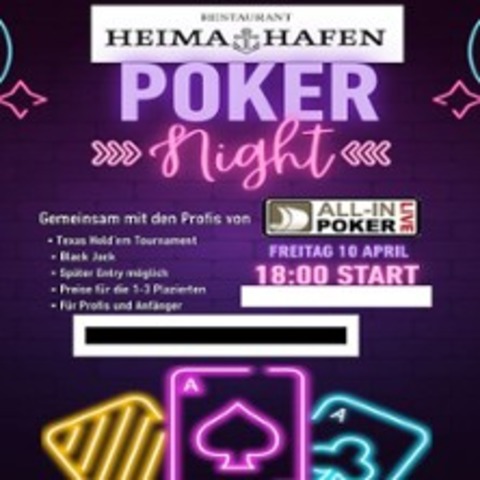 Poker Nacht - HANNOVER - 10.04.2026 18:00