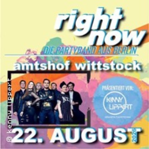 Right Now - Wittstock - 22.08.2026 20:00