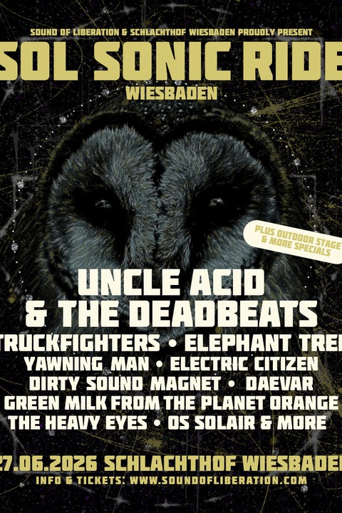 SOL SONIC RIDE PART IV - UNCLE ACID / TRUCKFIGHTERS / GNOME / ELEPHANT TREE u.a. - Wiesbaden - 27.06.2026 14:00