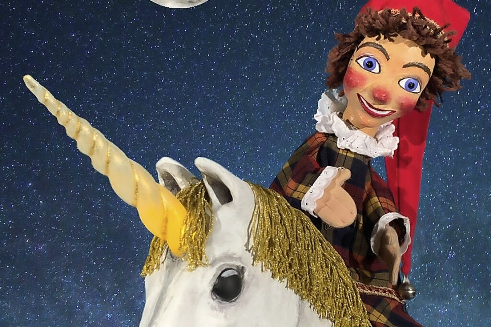 Das goldene Einhorn von der Freiburger Puppenb�hne wird im Podium der Harmonie gespielt - Badische Zeitung TICKET