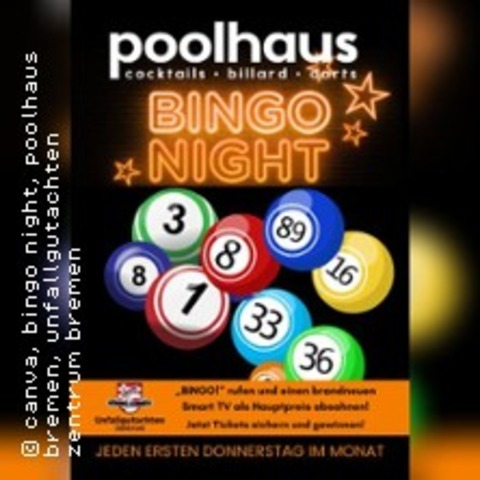 Bingo Night im Poolhaus Bremen - BREMEN - 07.05.2026 19:00