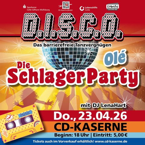 D.I.S.C.O. - Das barrierefreie Tanzvergn�gen - Celle - 23.04.2026 18:00