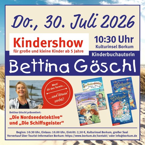 Bettina G�schl - Die Nordseedetektive - Borkum - 30.07.2026 10:30