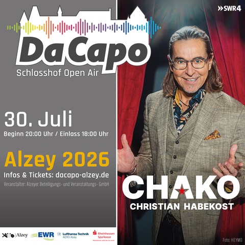 Da Capo 2026 - Es kummt wie�s kummt - Alzey - 30.07.2026 20:00