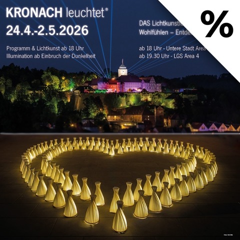 KRONACH leuchtet - 3 Tagesticket - Kronach - 24.04.2026 18:00