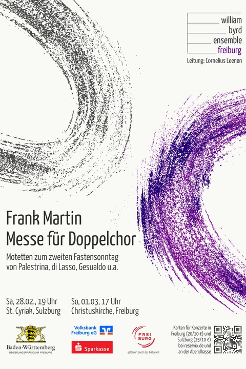 Frank Martin - Messe f�r Doppelchor - Sulzburg - 28.02.2026 19:00
