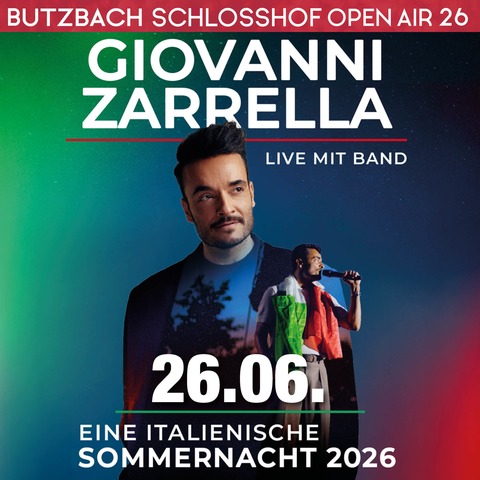 GIOVANNI ZARRELLA - live mit Band - Butzbach - 26.06.2026 20:00