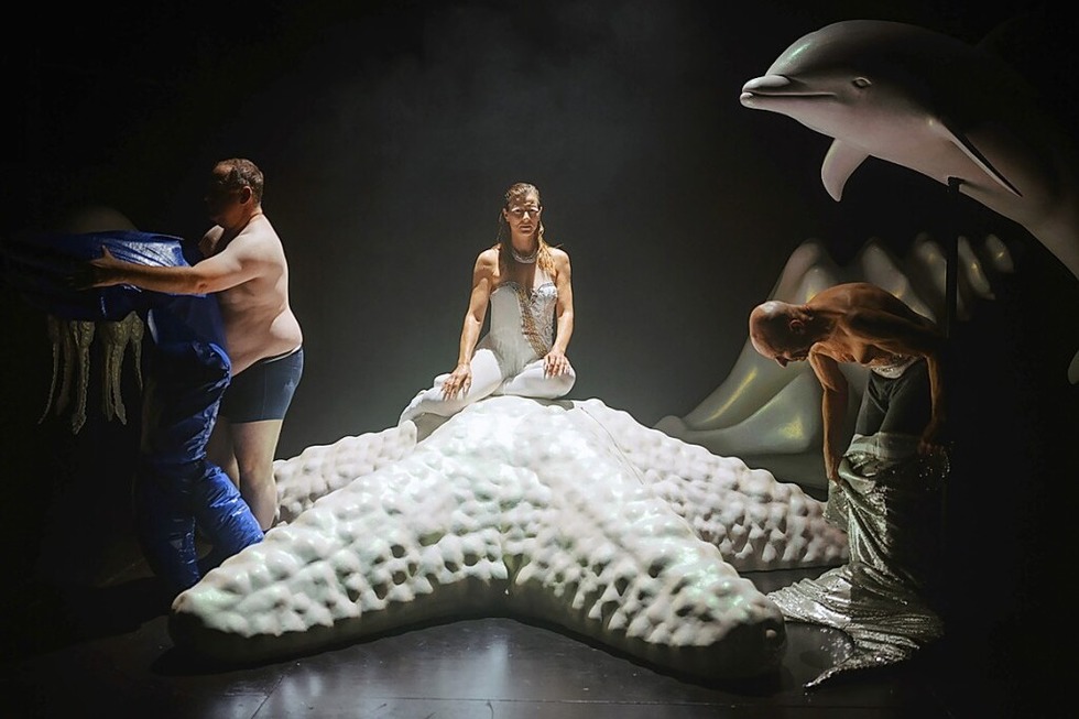 Bald endet die Spielzeit des Musicals "Wasserwelt" am Theater Freiburg - Badische Zeitung TICKET