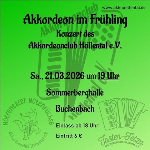 Akkordeonclub H�llental - Buchenbach - 21.03.2026 19:00
