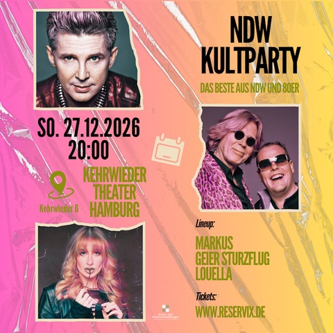 NDW Kultparty - Das Beste aus NDW und 80er - HAMBURG - 27.12.2026 20:00