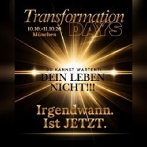 Transformation Days - M�NCHEN - 10.10.2026 09:30