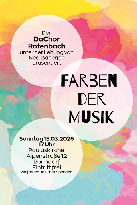 Farben der Musik - Bonndorf - 15.03.2026 17:00