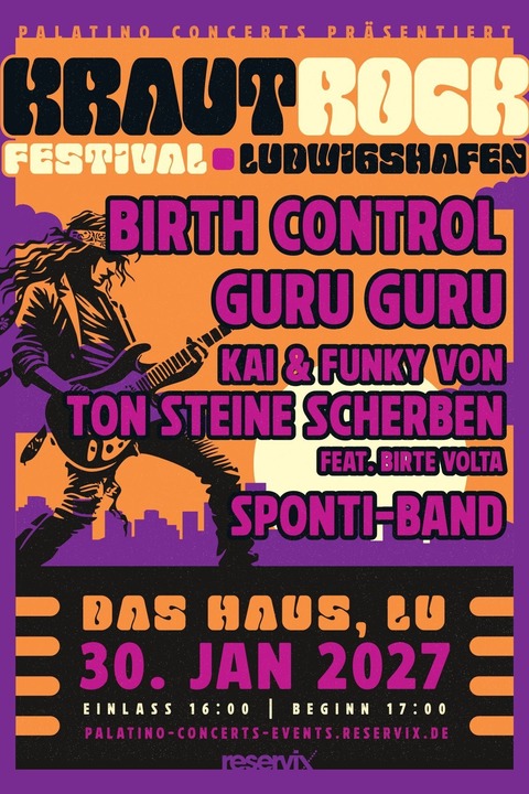 Zweites Krautrockfestival Ludwigshafen - Ludwigshafen am Rhein - 30.01.2027 17:00