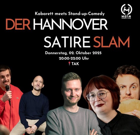 Der Hannover Satire Slam - Pr�sentiert vom Moin Comedy Club - Hannover - 19.11.2026 20:00