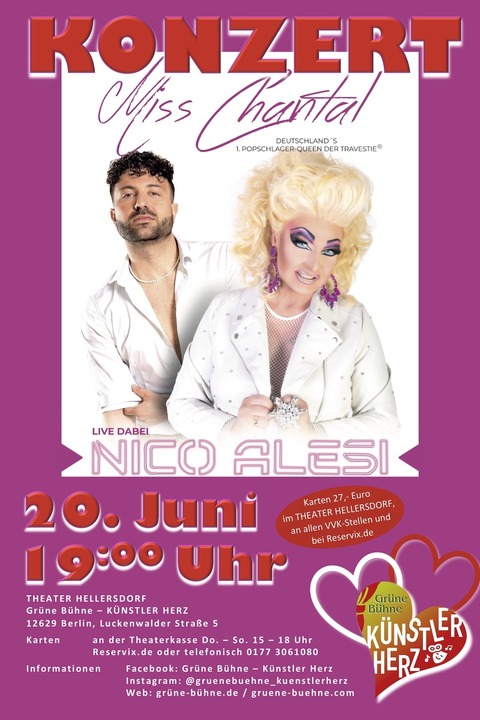 Miss Chantal und Nico Alesi - Berlin - 20.06.2026 19:00