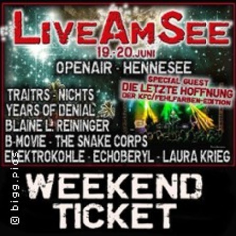 Blindticket Live am See 2026 - 2-Tagesticket - MESCHEDE - 19.06.2026 17:00