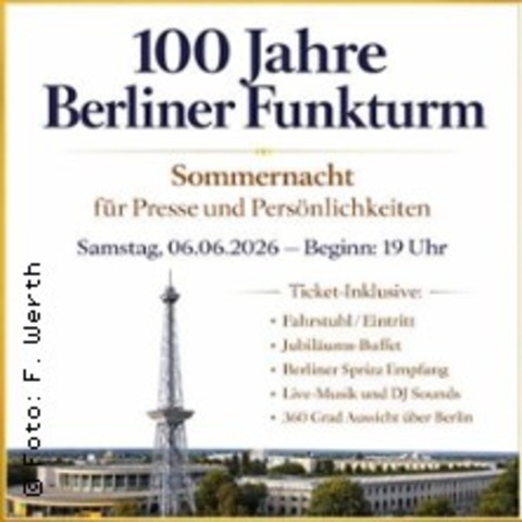100 Jahre Berliner Funkturm - BERLIN - 06.06.2026 19:00