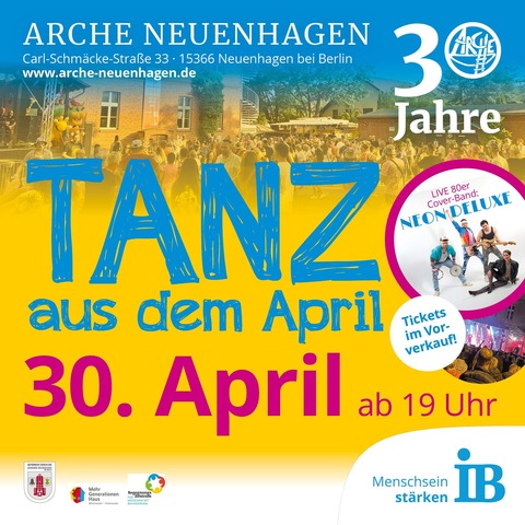 Tanz aus dem April mit Neon Deluxe - mit Neon Deluxe - Neuenhagen - 30.04.2026 19:00