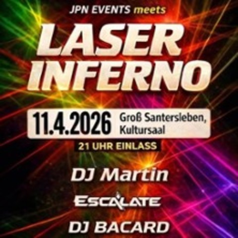 JPN Events meets Laser Inferno - GROSS SANTERSLEBEN - 11.04.2026 21:00