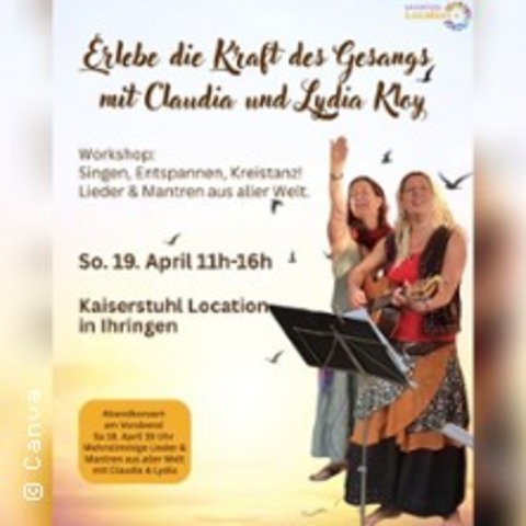 Sing Workshop mit Claudia und Lydia Kloy - Ihringen - 19.04.2026 11:00