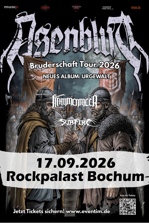 Asenblut - Bruderschafts Tour 2026 - Bruderschafts Tour 2026 - Bochum - 17.09.2026 20:00