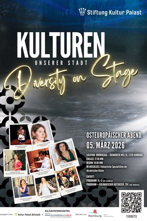 Kulturen unserer Stadt - Diverstiy on Stage - Osteurop�ischer Abend - Hamburg - 05.03.2026 18:00
