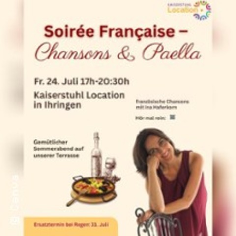 Soir�e Fran�aise – Chansons & Paella - Ihringen - 24.07.2026 17:30