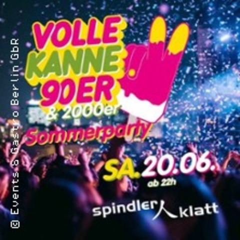 Volle Kanne 90er & 2000er - Sommerparty - BERLIN - 20.06.2026 22:00