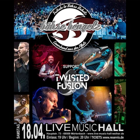 B�hse Bengelz - Onkelz Cover aus der Pfalz - Support: Twisted Fusion - M�rlenbach - 18.04.2026 20:00