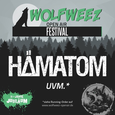 WOLFWEEZ OpenAir Festival - 2026 - Tagesticket Freitag - Dietingen - 03.07.2026 17:00