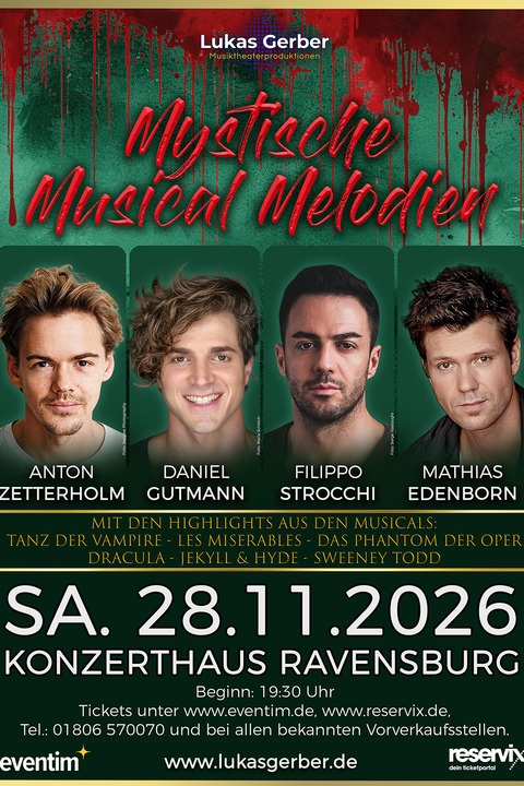 Mystische Musical Melodien - Ravensburg - 28.11.2026 19:30